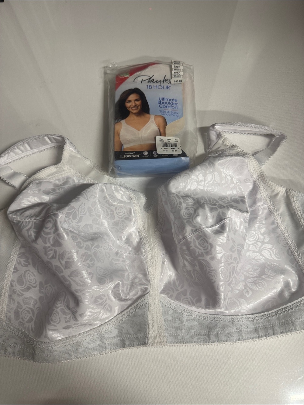 Playtex Wireless Bra 52DD White